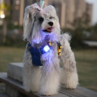 Pendentif lumineux LED pour animaux de compagnie - Lumière de sécurité nocturne carrée en plastique pour chiens, idéale pour les promenades nocturnes afin d'éviter la perte des animaux.