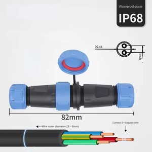 Connettore Docking Impermeabile SP1710 SP1711 IP68 a 2, 3, 4, 5, 7, 9 Pin, Connettore Cavo di Alimentazione <span class=keywords><strong>SP17</strong></span> - Product Image 3
