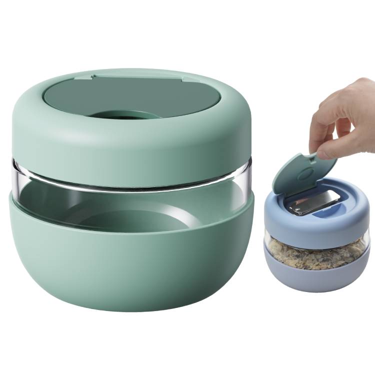 Green with spoon