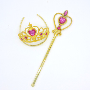 Set <span class=keywords><strong>de</strong></span> Corona y Varita Mágica <span class=keywords><strong>de</strong></span> la Princesa Anna <span class=keywords><strong>de</strong></span> <span class=keywords><strong>Frozen</strong></span>, Accesorio <span class=keywords><strong>de</strong></span> <span class=keywords><strong>Disfraz</strong></span> <span class=keywords><strong>de</strong></span> Plástico Dorado para Niñas, Juguetes <span class=keywords><strong>de</strong></span> Juego <span class=keywords><strong>de</strong></span> Roles - Product Image 1