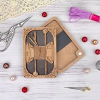 Personalisierter Magnetischer Nadelhalter aus Holz mit Individuellem Muster für Nähen und Stricken