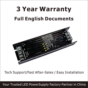 Transformateur <span class=keywords><strong>LED</strong></span> 24V 60W HRGS Triac Dimmable 0-10V avec réduction de tension de 70% 220V, refroidissement naturel en aluminium, sans scintillement, garantie 3 ans - Product Image 6