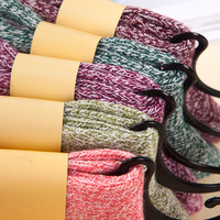 Chaussettes d'hiver en laine de lapin épaissie, chaudes et mignonnes, plates et de couleur unie, chaussettes à Tube moyen pour femmes