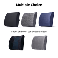 Oreiller de soutien lombaire pour chaise de bureau et siège de voiture en mousse à mémoire de forme parfaitement équilibrée Coussin polyvalent pour le bas du dos