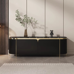 YSS europeo di lusso <span class=keywords><strong>TV</strong></span> Stand nuovo pannello di legno di roccia di moda semplice sala da pranzo <span class=keywords><strong>TV</strong></span> Cabinet per camera da letto vendita calda mobili di stoccaggio - Product Image 2