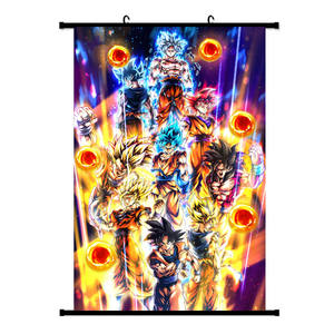 30*45CM Cool Anime Tapisseries Mur Image Oeuvre Mignon Dragon Ball Toile Affiche - Product Image 1