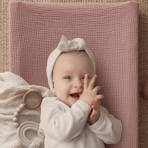 Funda Personalizada para Cambiador de Bebé, de Algodón Puro Crepé, Transpirable y Suave, para Recién Nacidos - Product Image 3