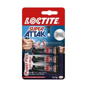 LOCTITE SUPER ATTAK POWER GEL MINI DOSES 3 TUBOS DE 1g - Product Image 1