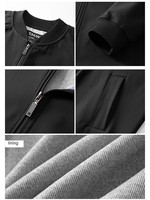 Blouson de baseball pour homme avec logo personnalisé, coupe-vent imperméable, décontracté, pour l'extérieur, printemps-automne, vente en gros OEM, streetwear professionnel