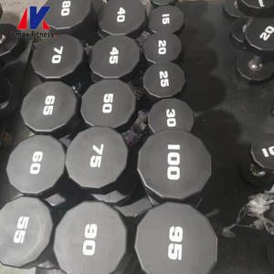 Juego de Mancuernas de PU de 5 a 110 lb, Pesas Libres de 2.5 a 50 <span class=keywords><strong>kg</strong></span>, Equipo de Gimnasio y Fitness, Mancuernas de Uretano de <span class=keywords><strong>12</strong></span> Caras - Product Image 6