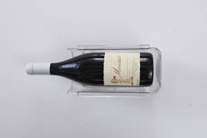 Sự lựa chọn vui vẻ Stackable container đồ gia dụng nhà bếp lưu trữ chủ sở hữu Tổ Chức Thứ nhựa giữ chai rượu vang nhà bếp giá - Product Image 3