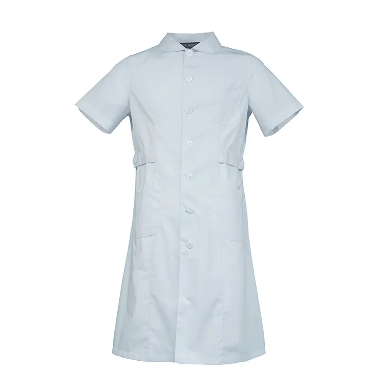 Sommer Kurzarm Baumwoll twill Frauen Krankenhaus Uniform Krankens ch wester Uniform Kleid Medical Scrub Medical Dress