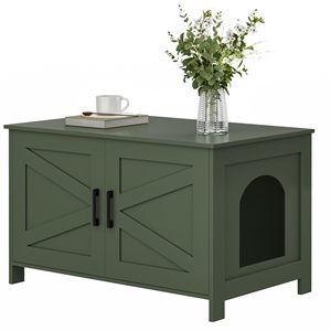 Porte de grange moderne en bois sur mesure, fabriquée en usine, OEM/ODM, couleur personnalisée, résistante aux chiens, surface imperméable, confortable, solide et spacieuse - Product Image 1