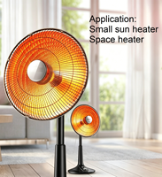 Élément chauffant infrarouge lointain en céramique 600W~800W pour ventilateur électrique - Pour petit chauffage solaire, chauffage d'appoint