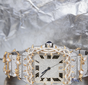 Reloj Mecánico de Lujo para Hombre, Estilo Hip Hop, con Esfera de Números Romanos, Completamente Adornado con Moissanita, de Alta Gama, 2026 - Product Image 5