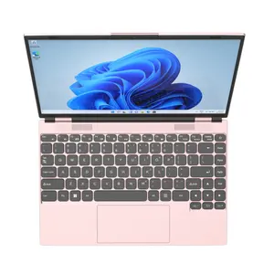 Directly Factory Supply 14 Inch Intel Celeron N5095 16GB Ram windows 11 Netbooks Pink Silver Laptop Computer