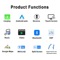 Head Unit Navigasi Android Auto Snapdragon, Multimedia Auto Radio F20, Pemutar Android untuk BMW Apple Carplay Seri 1 F20 Layar