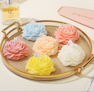 Vela Aromática con Forma de Rosa Peonía, Vela Perfumada Romántica con Aroma a Rosa, para Spa, San Valentín, Eventos, Decoración de Baño, Regalos para el Hogar - Product Image 6