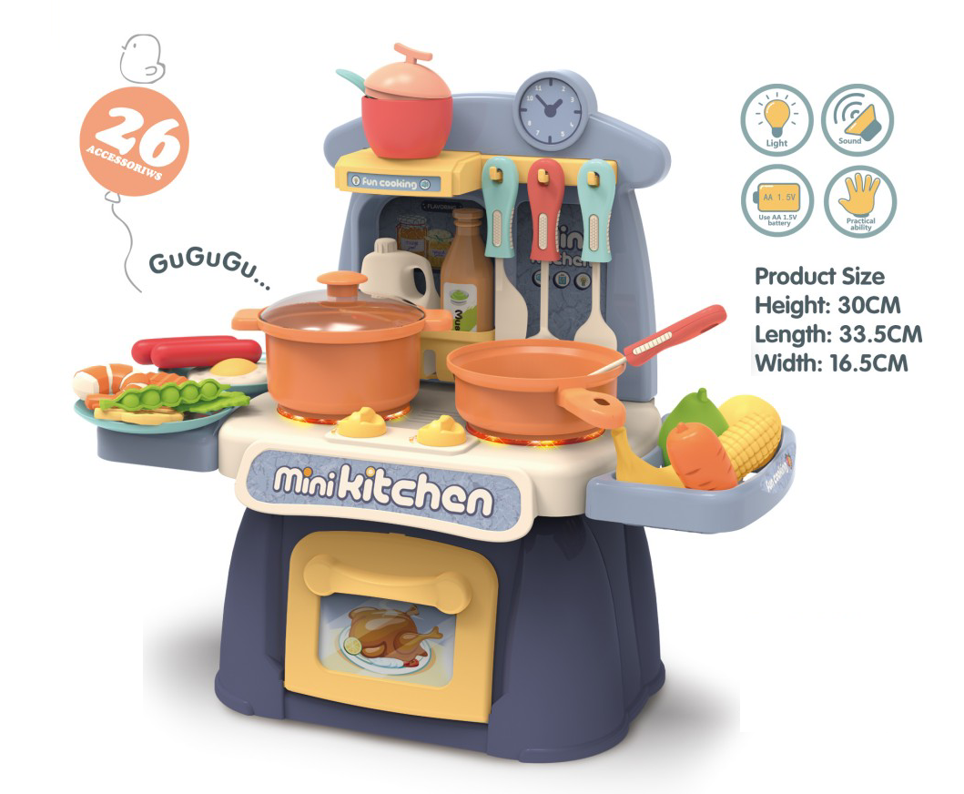 2019 самые популярные детские игрушки для супермаркета B/O, мини кухонный набор, игрушка с подсветкой и звуком в подарочной упаковке