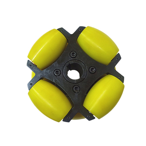 Omni <strong>Wheels</strong> Heavy Duty <strong>Caster</strong> Furniture PU Yellow <strong>4</strong>-24 Inch Withstand Voltage Load-Bearing Wheelchair Omni Direction <strong>Wheel</strong> - Product Image 2