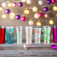 Gobelets en aluminium personnalisés OEM de 12 oz activés par le froid avec fonction de changement de couleur pour cadeaux d'affaires et promotions de bars