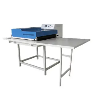 QK-H400 fabric garment automatic forced correction bonding Heat Press fusing machine seamless belt