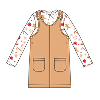 2025 nouveau modèle promotionnel filles robe personnalisée avec des motifs de noël vêtements de haute qualité pour enfants