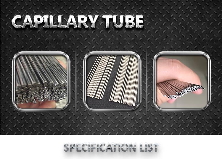 Small Diameter Seamless Stainless Steel Capillary Tube 304 Stainless Steel Pipe