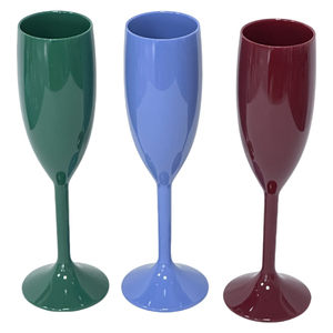 Flûtes à champagne en plastique vert holographique, flûtes à champagne en plastique réutilisables - Product Image 2