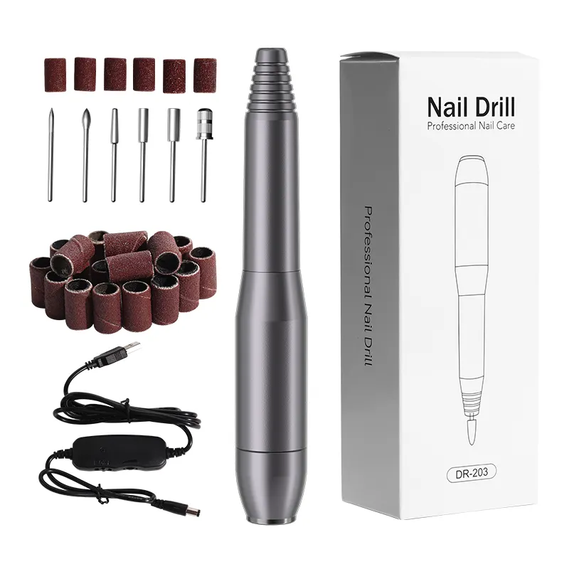 Factory portable nail drill polisher USB mini home use nail drill pen electric nail drill machine