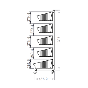 Étagère gondole simple face légère et écologique pour supermarché, présentoir en fil métallique, installation rapide, fabrication durable - Product Image 4
