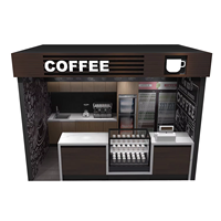 Mobilier de luxe pour café, solution de décoration élégante pour bar à café, présentoirs de luxe pour magasins commerciaux, aménagement extérieur de café