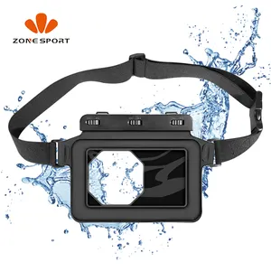 Wholesale IPX8 Underwater Mobile Phone Waist Pouch Custom Logo Floating Sponge Waterproof Swim Bag Phone Case