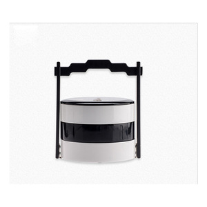 Boîtes de conservation alimentaire rondes avec couvercle en plastique, empilables, boîte cadeau pour le déjeuner, hauteur 40 cm - Product Image 3