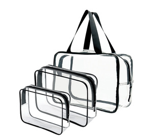Sac de toilette souple à fermeture éclair, étanche, petit format, approuvé TSA, avec poignée, pour bagages d'<span class=keywords><strong>avion</strong></span> - Product Image 5