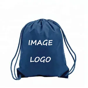 wholesale 210D pu edge polyester sport gym backpack promotional outdoor waterproof activities drawstring bag