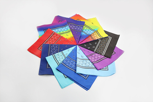 تصنيع الصين الشعبية لينة نوعية موثوق بها البوليستر التعادل صبغ منديل باندانا - Product Image 2