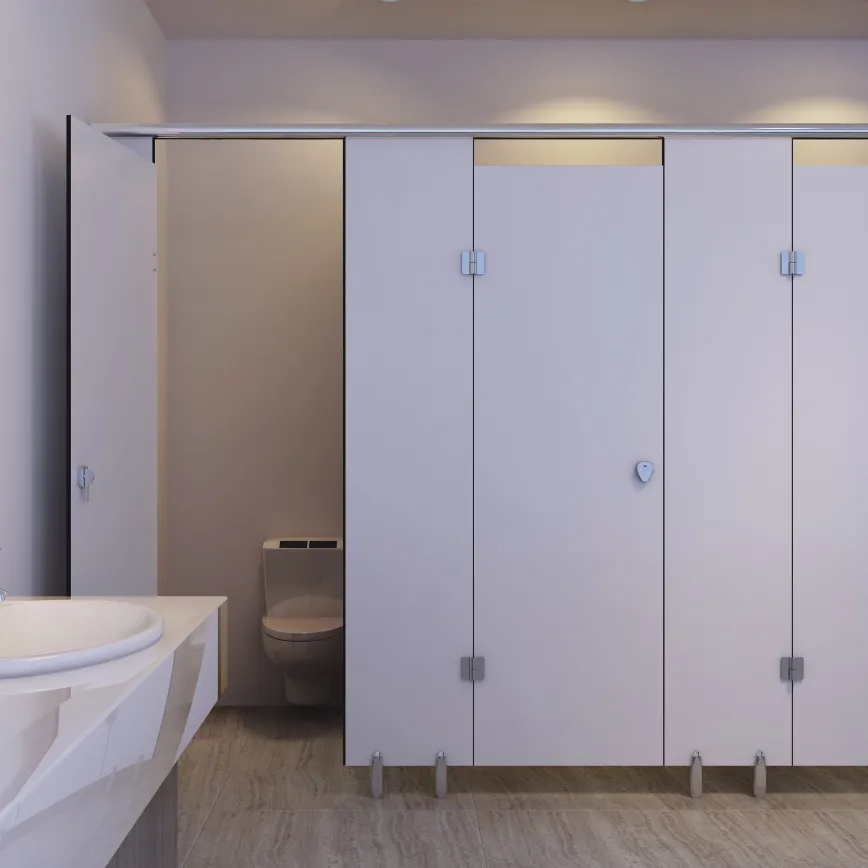 AOGAO HPL WC-Trennwand Wasserdichte, kompakte Laminat-Toiletten kabine