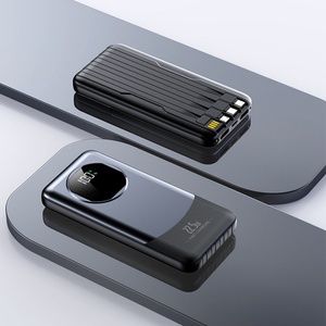 Batterie Externe Portable Haute Capacité 22,5W 20000mAh 10000mAh avec Affichage LED Personnalisé, Charge Rapide, Entrée USB et Quatre Câbles – Vente en Gros - Product Image 4