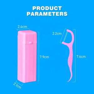 <span class=keywords><strong>Fil</strong></span> <span class=keywords><strong>dentaire</strong></span> en plastique avec étui – Cure-dents jetables pour l'hygiène bucco-<span class=keywords><strong>dentaire</strong></span> quotidienne, élimination de la plaque et haleine fraîche - Product Image 5