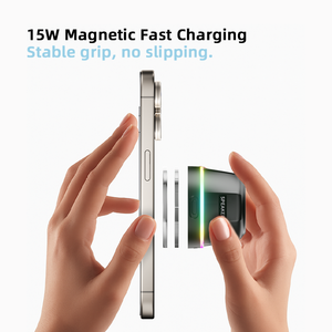 แท่นชาร์จตั้งโต๊ะแบบ all-in-one พร้อมลำโพงบลูทูธที่ชาร์จไร้สายผ่านการรับรองแบบ2-in-1และซาวด์บาร์ขนาดเล็กสำหรับบ้านสำนักงาน - Product Image 5