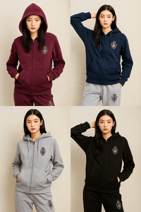 Set Casual da <span class=keywords><strong>Donna</strong></span> 2 Pezzi con Felpa e Pantaloni della Tuta, Tuta Morbida ed Elastica per Tempo Libero Quotidiano e Jogging all'Aperto - Product Image 2