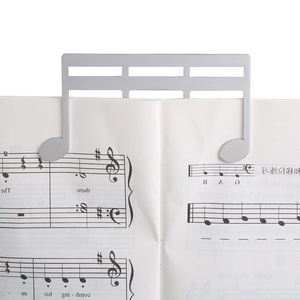 Wholesale Stainless Steel Musical <b>Note</b> <b>Book</b> Markers Multi‑Color Sheet Music Page Clips For Piano Players Gift - Product Image 6