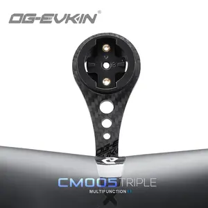 OG-EVKIN CM-005 Karbon Komputer Mount 3K untuk Garmi/Bryton/Wahoo/Kamera/Sepeda Lampu Sepeda Dudukan Stang