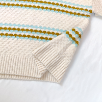 Ensemble de pull en tricot décontracté à col rond pour femme, personnalisé, automne, logo sur le devant, anti-boulochage