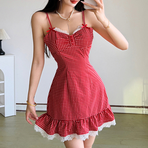 Vestido de Verano 2026 para Niñas, Diseño a Cuadros, Tejido Ecológico, con Encaje y Parches en Contraste de Color, Hombros Descubiertos, Corto, Mini, Cintura Natural, para Adolescentes - Product Image 5