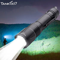 TANK007 KC16 Torche Tactique Lampe de Poche Batterie Rechargeable 1800LM Haute Puissance Torche Lumière Longue Portée Linternas Led Lampe de Poche