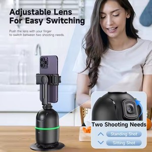 ตัวกันสั่นแบบใหม่ รุ่นฮิต ยืดหยุ่นได้ 360 องศา ติดตามการเคลื่อนไหวด้วย AI ติดตามใบหน้าอัตโนมัติ ที่ยึดโทรศัพท์ ตัวติดตามอัจฉริยะ AI - Product Image 5