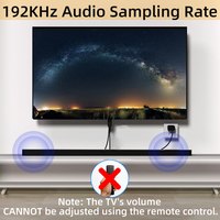 Câble convertisseur audio numérique Xput HDMI ARC vers optique Toslink SPDIF, prise HDMI plaquée or, extracteur audio ARC pour home cinéma