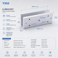 Serrure de porte électromagnétique commerciale 280KG 600LB DC12V pour le contrôle d'accès des immeubles de bureaux et des magasins de détail - Fournisseur chinois